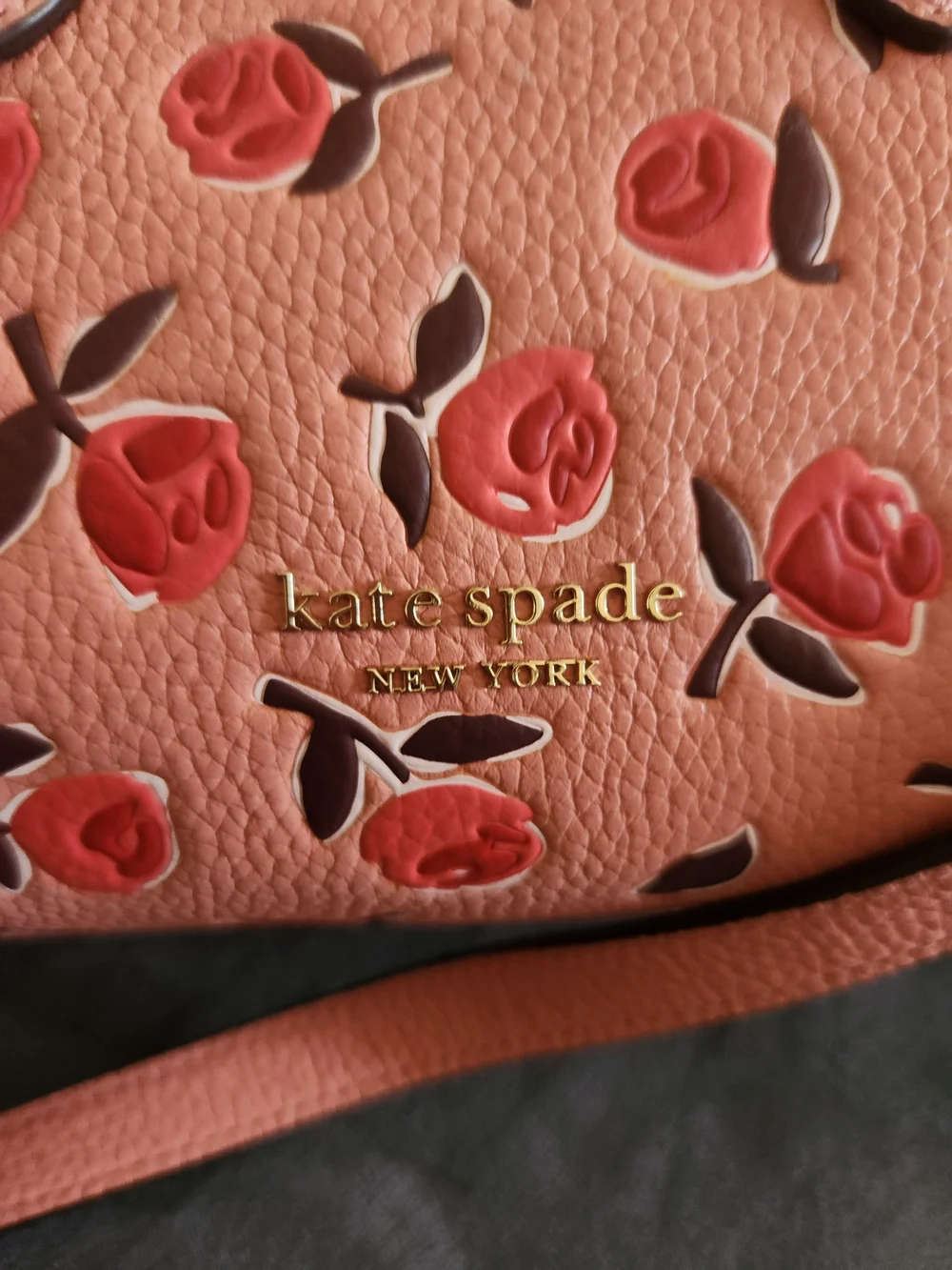 Kate Spade Knott Ditsy Rose Leather Satchel